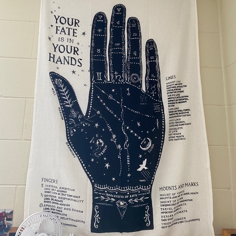Urban Outfitters Palmistry Tapestry